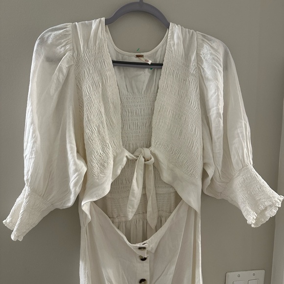 Free People String Of Hearts Maxi Dress Size Medium White - Picture 6 of 8